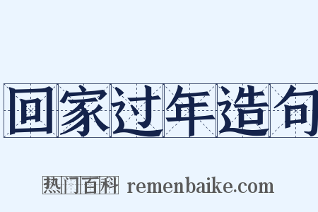回家过年造句是什么意思的图片